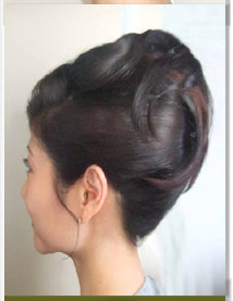 french roll with soft curls